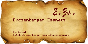 Enczenberger Zsanett névjegykártya